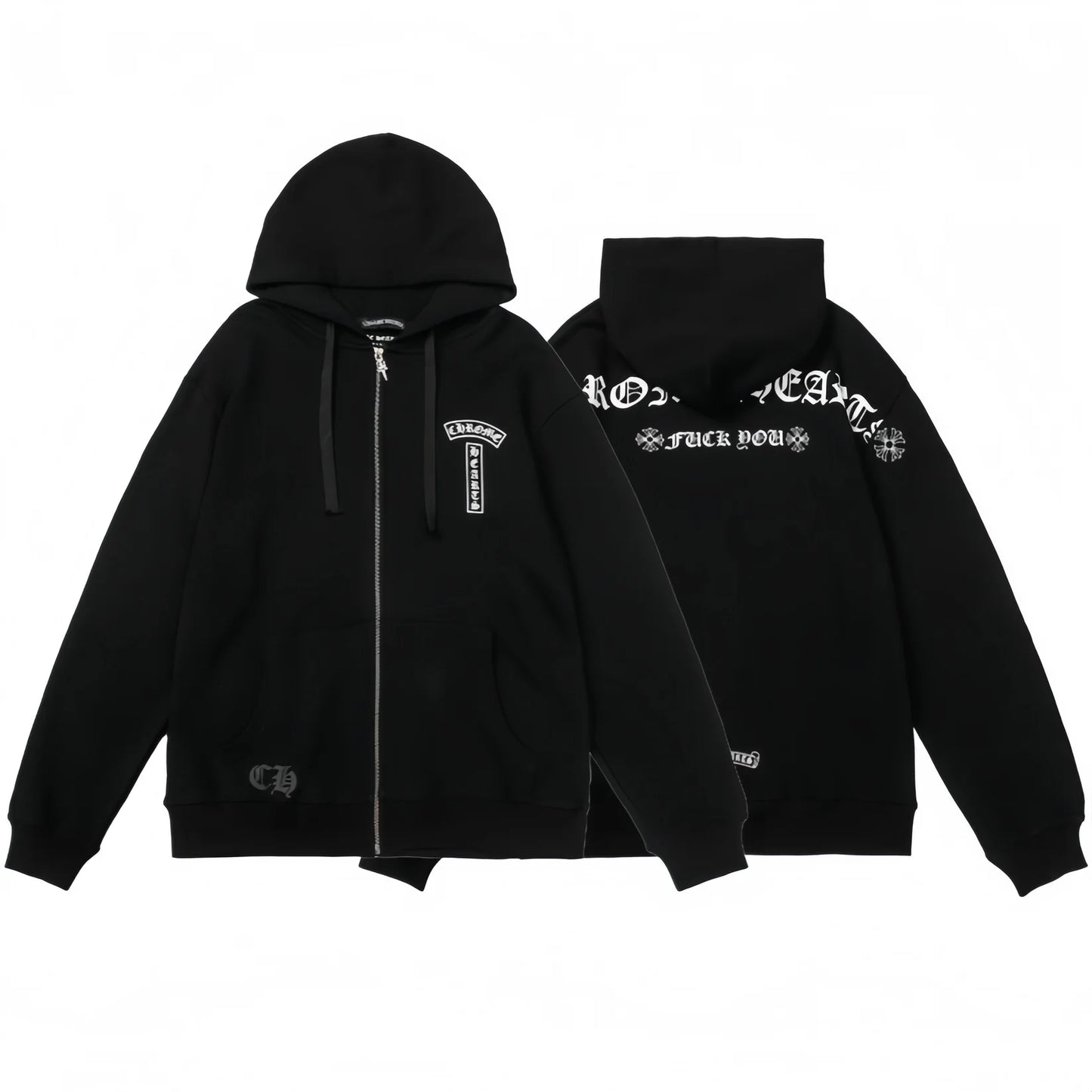 CHROME HEARTS Zip-Up Hoodie 830