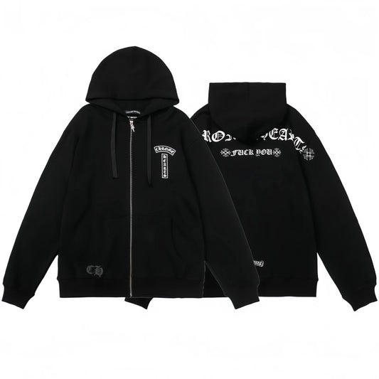 CHROME HEARTS Zip-Up Hoodie 830